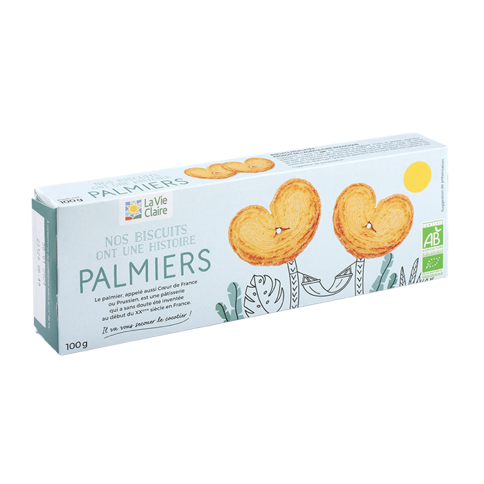 Biscuits Palmiers Feuille 100g //ppbio//